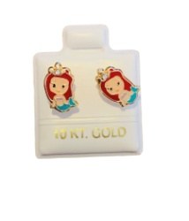 Aretes Ariel en oro de 10 quilates