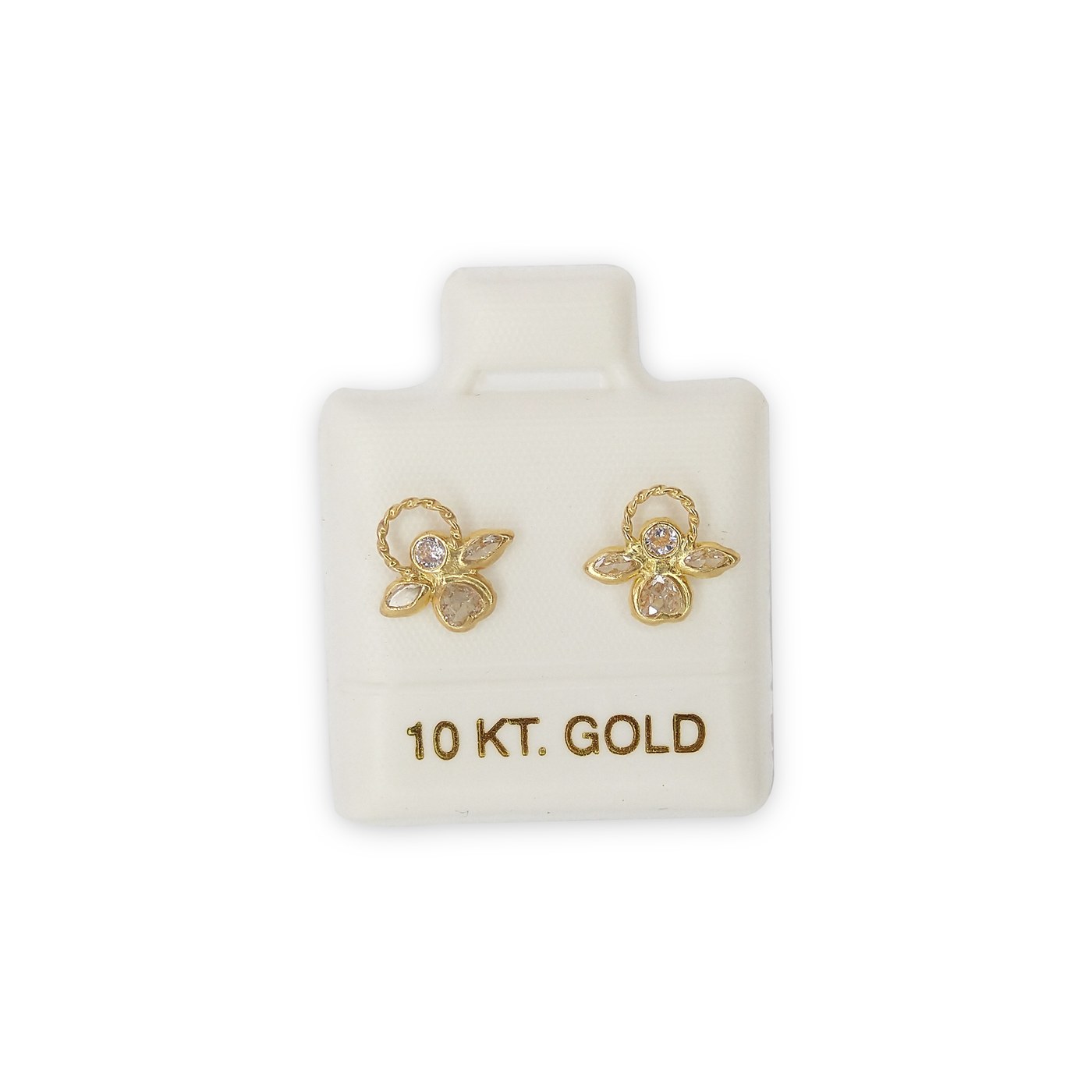 Aretes Angel alas en oro de 10 quilates