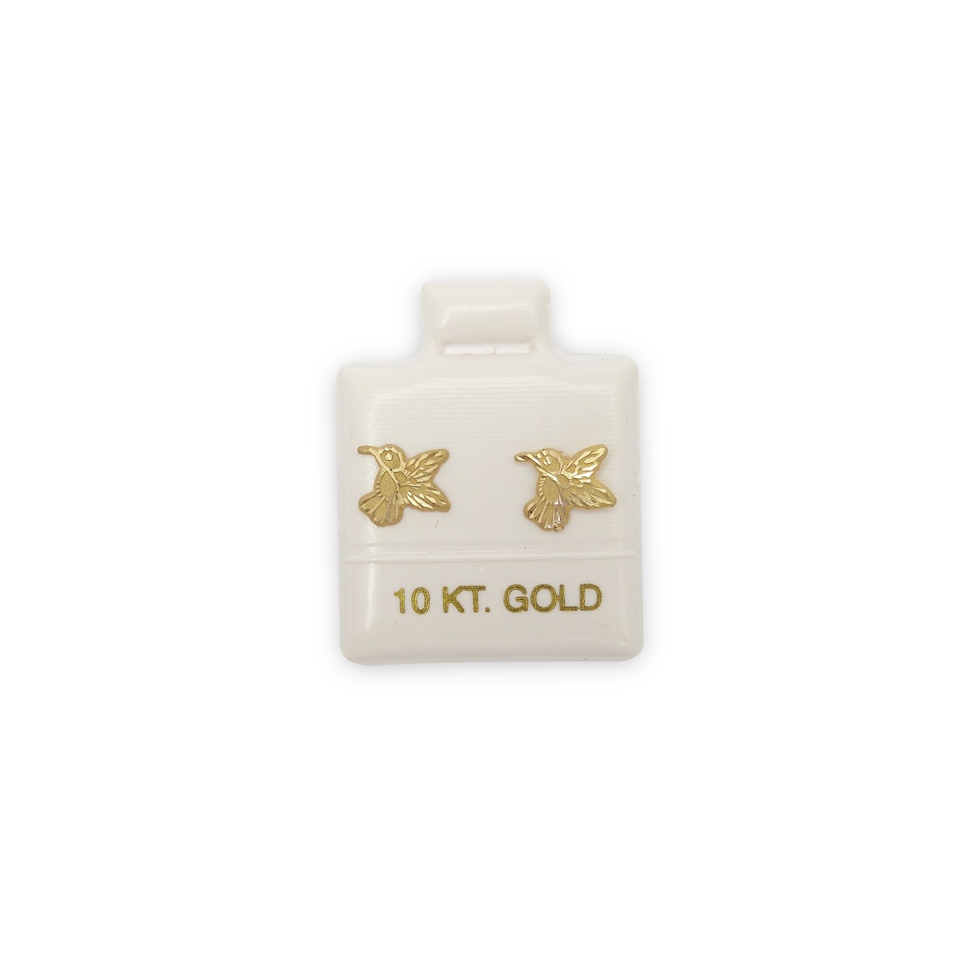 Aretes Libelula relleno en oro de 10 quilates