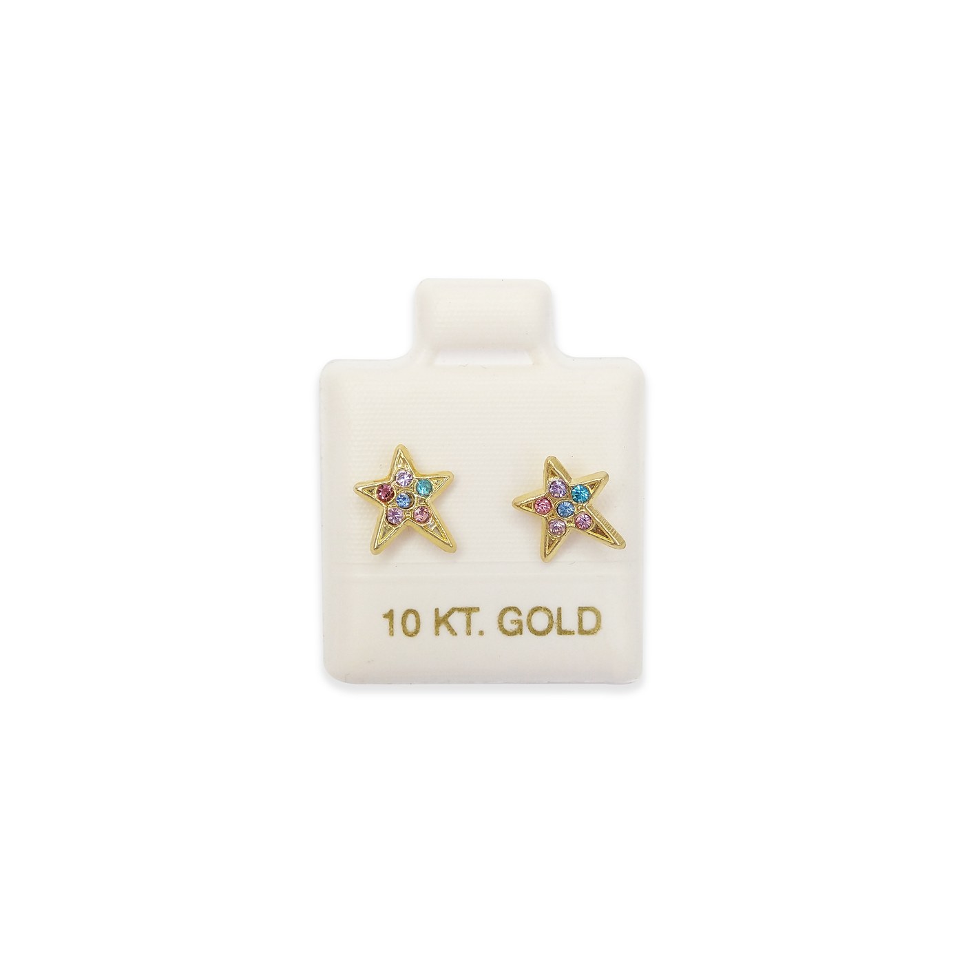 Estrella destello colores con sello de 10K, Omorfia