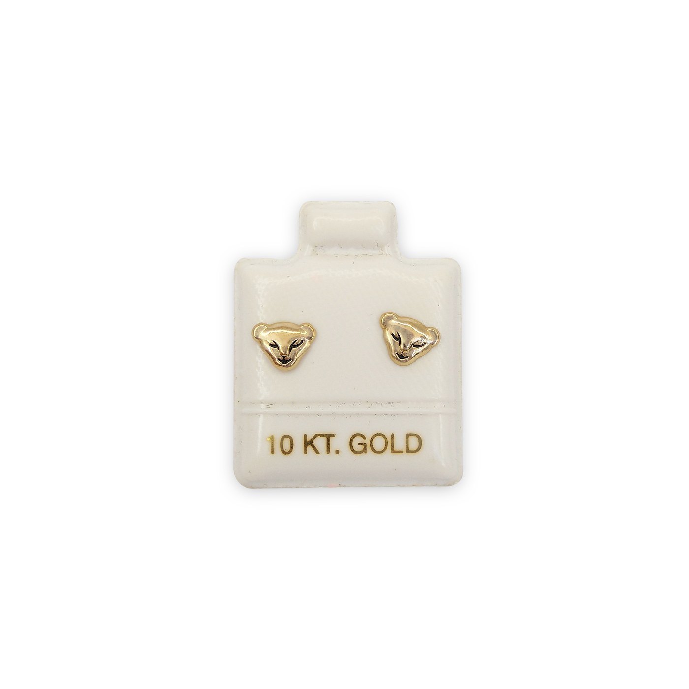 Aretes Puma en oro de 10 quilates