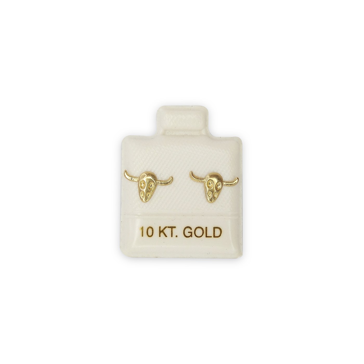 Aretes Toro en oro de 10 quilates