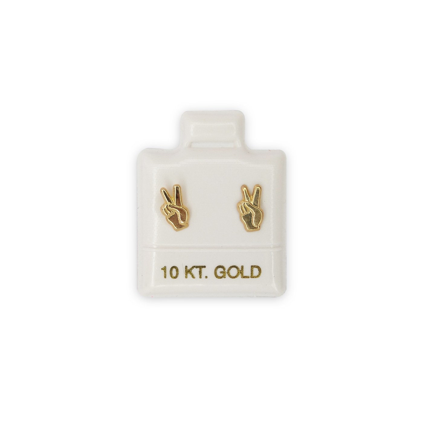 Aretes Pluma colgante en oro de 10 quilates