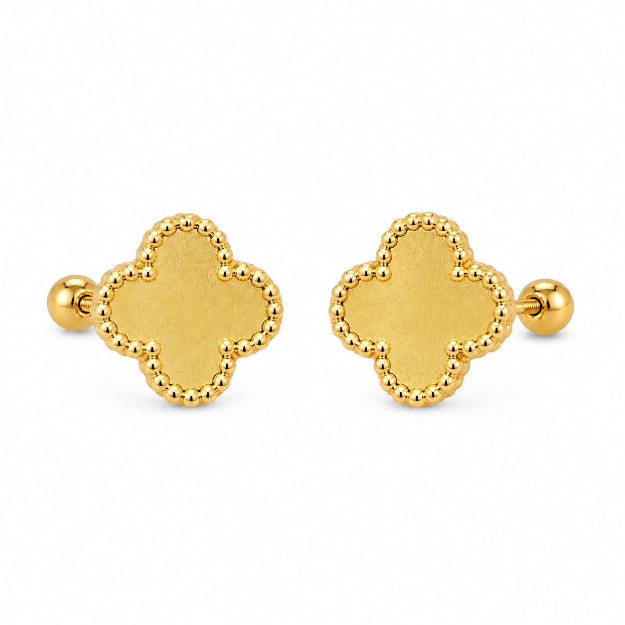 Aretes Van Cleef M (Dorado relleno) en oro de 10 quilates