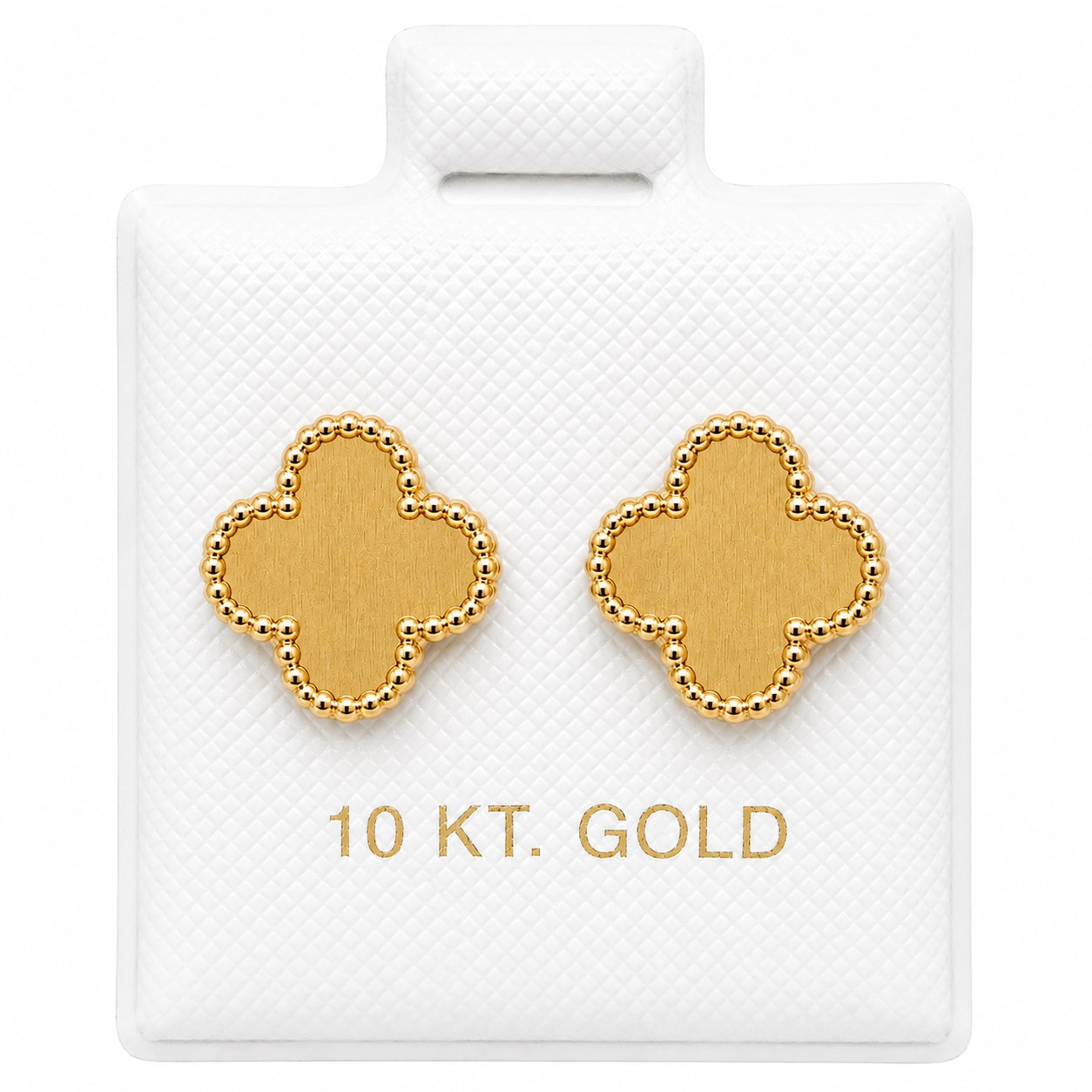 Aretes Van Cleef M (Dorado relleno) en oro de 10 quilates
