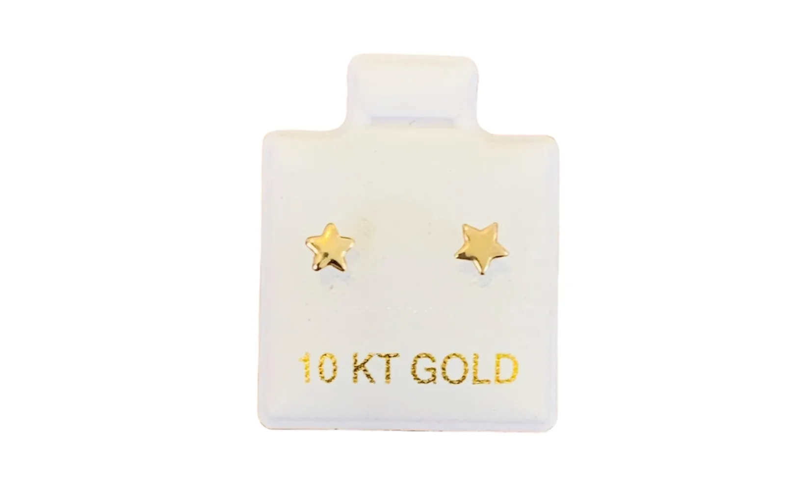 Aretes Estrella mini en oro de 10 quilates
