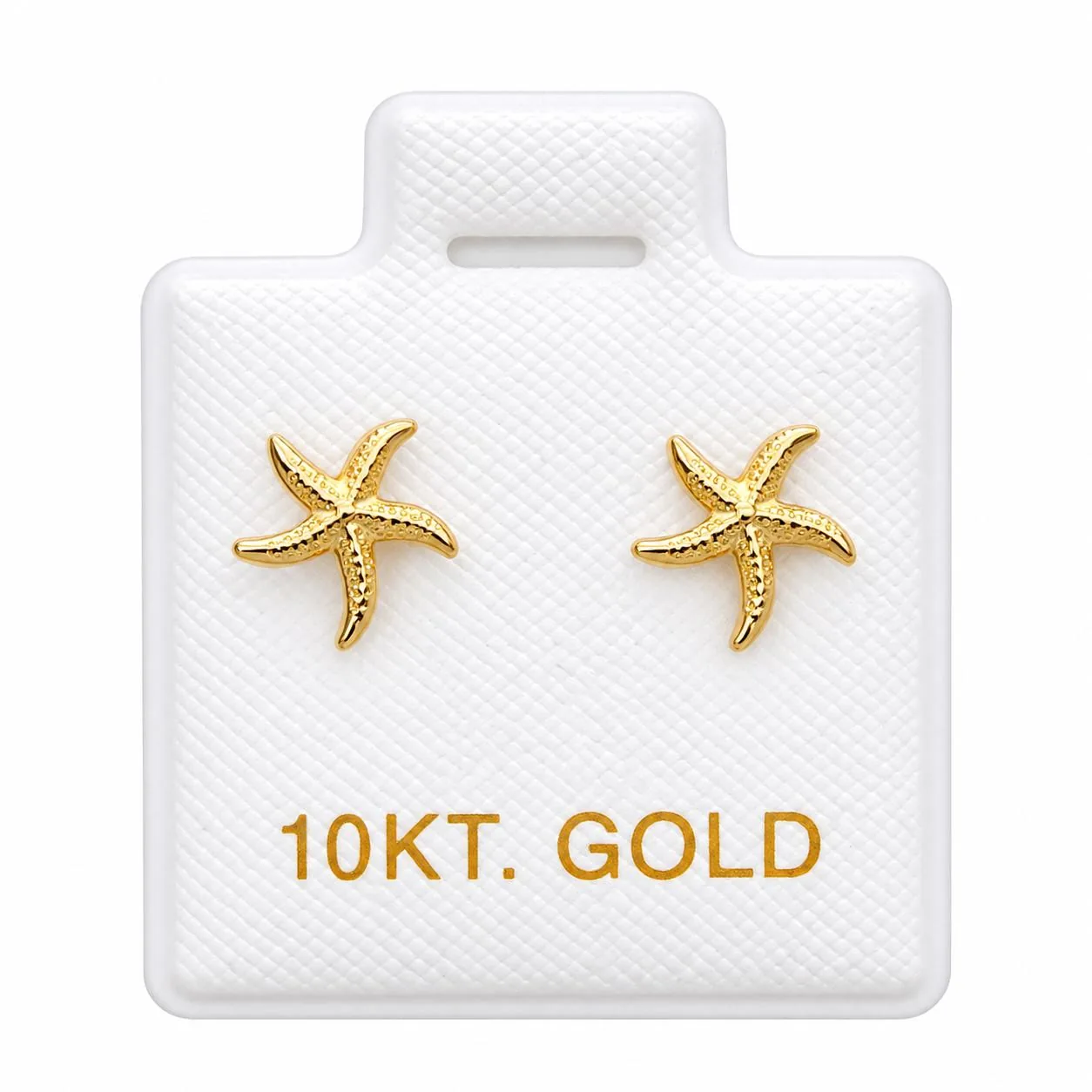 Estrella de mar mini con sello de 10K, Omorfia