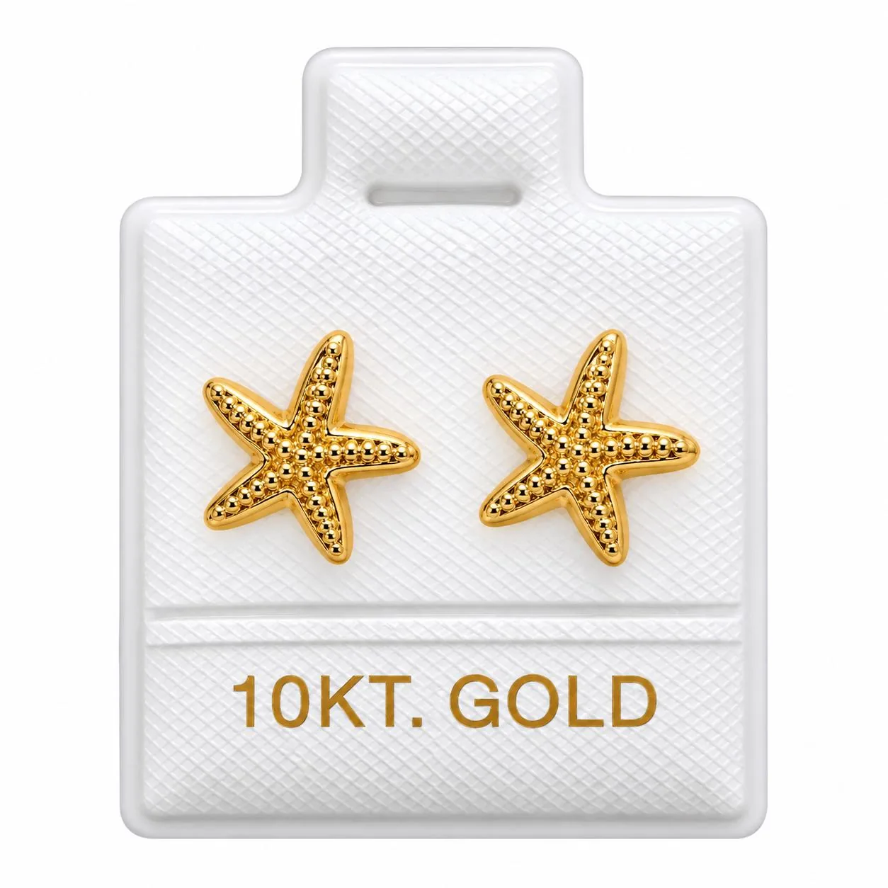 Estrella de mar mediano con sello de 10K, Omorfia