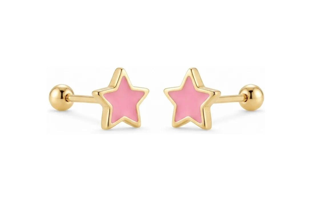 Estrella Rosa Mini en oro 10K, Omorfia